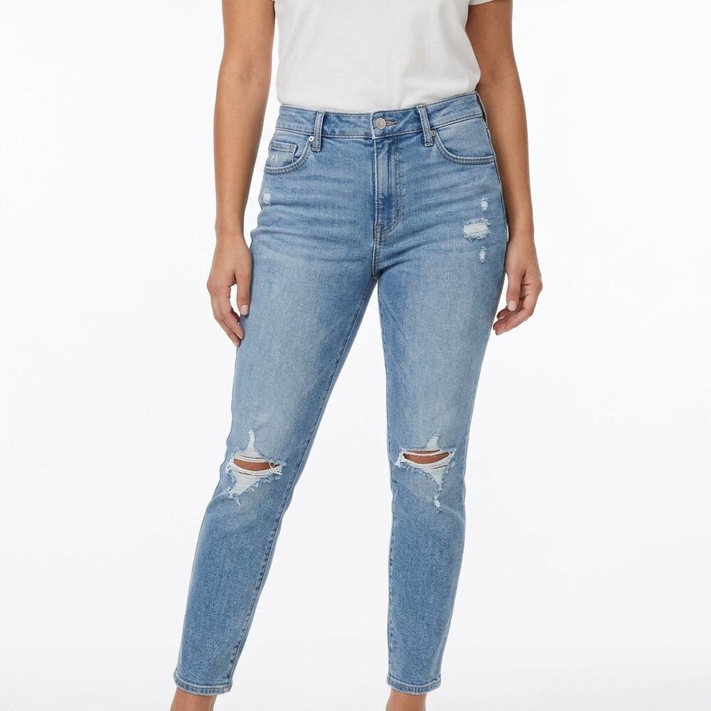 Eunina Blue Skinny Stretch Jeans Women Size 7